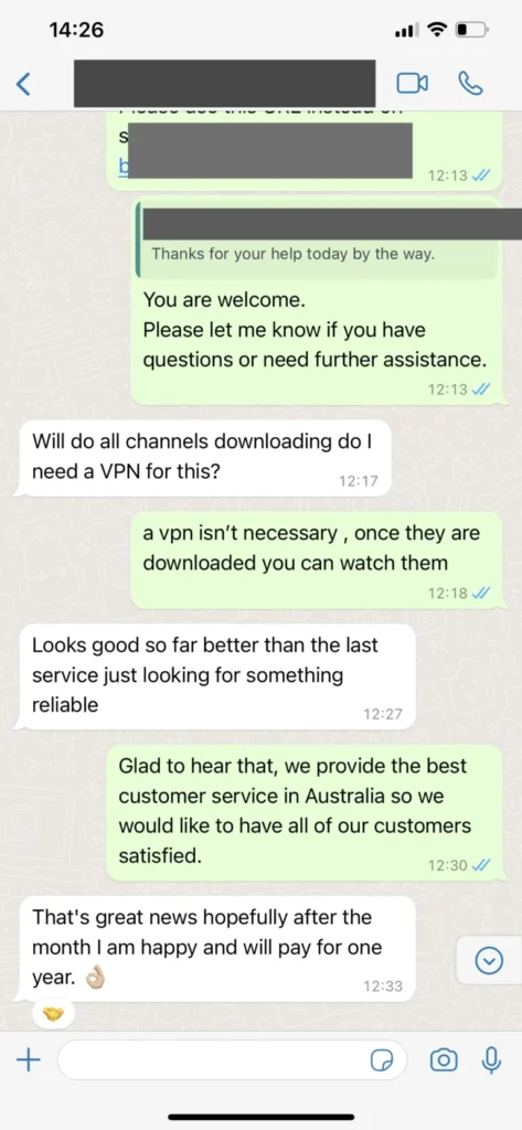 WhatsApp klantgesprek ervaring 3 KijkTivi